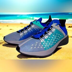 NIKE EXP-X14 AO1554 Photo Blue Gray Run Gym Shoes Mens Size 12 NEW Fast Ship